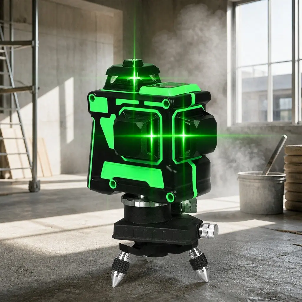 Green Laser Level Self-Leveling 4/8/12 Line Indoor Outdoor Construction Tool