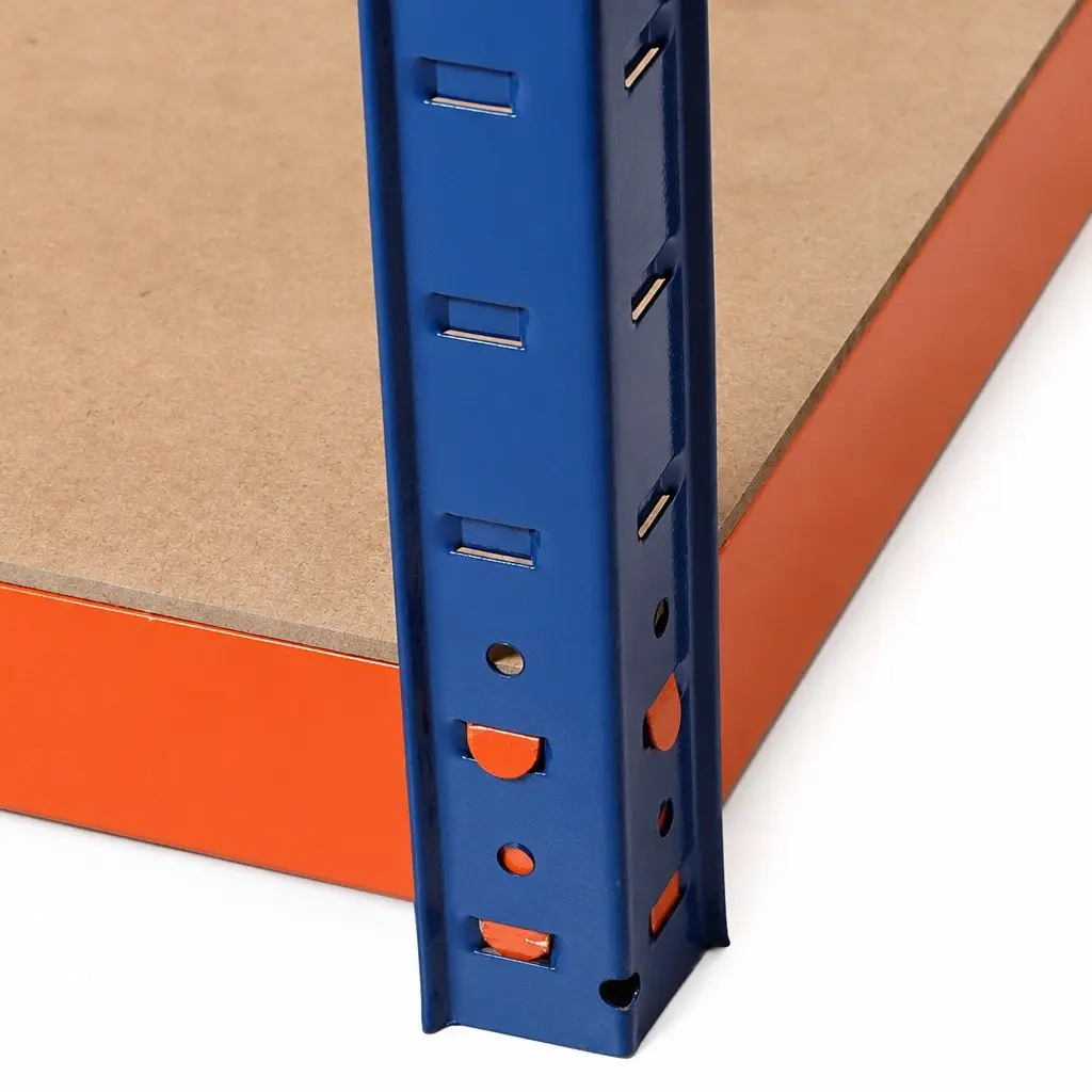 5-Tier Metal Storage Shelving Rack Heavy Duty Adjustable Black 180cm H x 120cm W x 40cm D