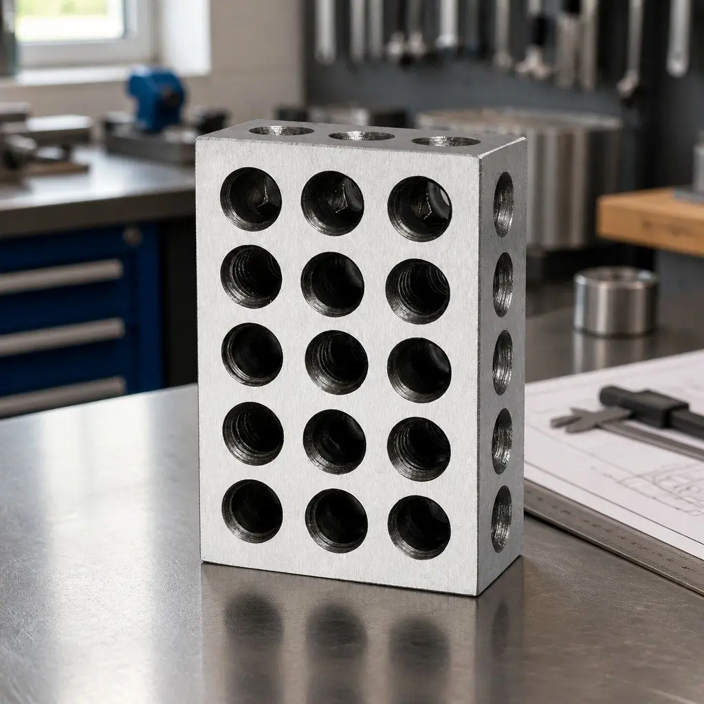 Gage Block Set Precision 1-2-3 Blocks Square 1 x 2 x 3 Inch