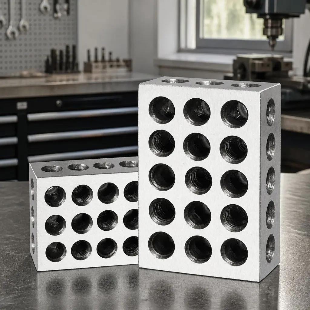 Gage Block Set Precision 1-2-3 Blocks Square 1 x 2 x 3 Inch