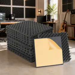 Acoustic Foam Wall Panels 14 Pack 50x50x5cm Sound Absorption Studio Home Theatre