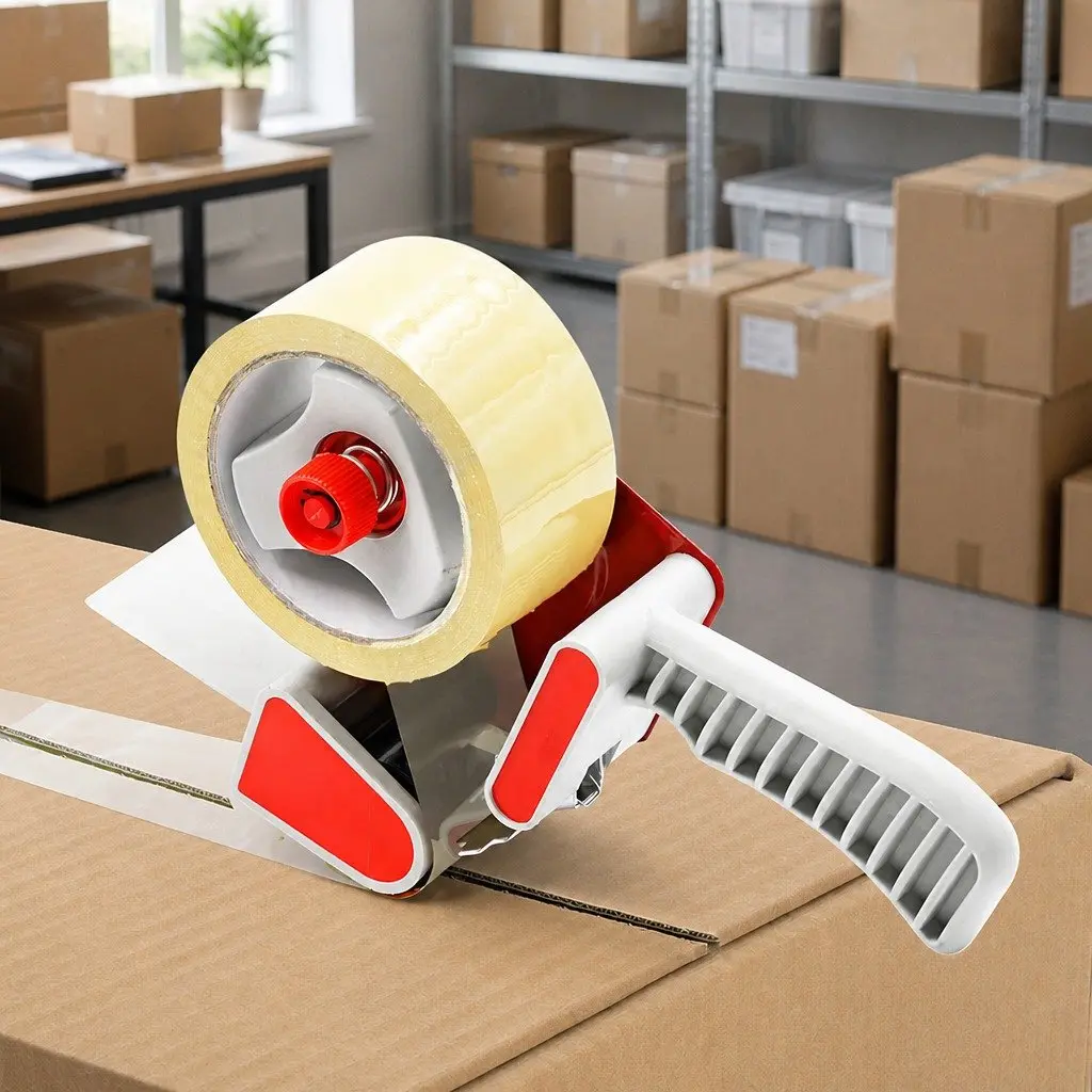 Packaging Tape Carton Sealer Dispenser Gun 50mm Tape Roll Handheld Sealing Tool