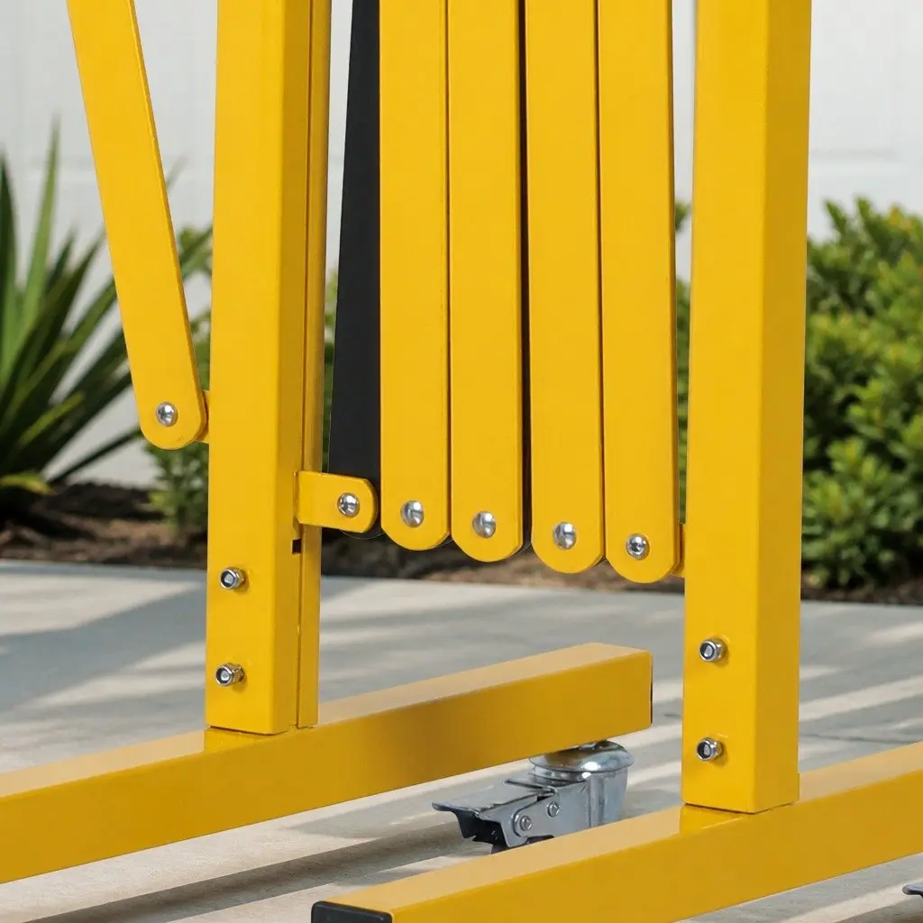 Expandable Safety Barrier Gate Folding Traffic Control 16FT