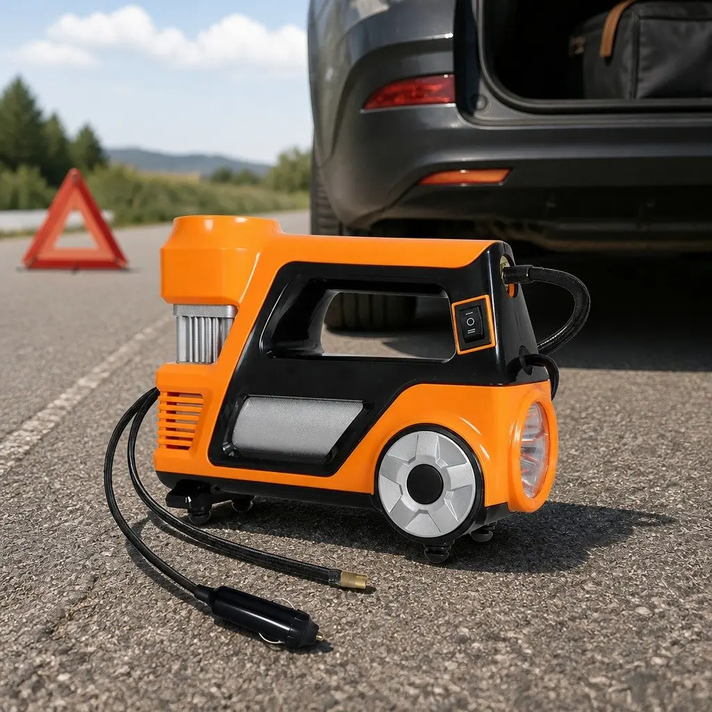 12V Digital Car Tyre Inflator 150PSI Portable Air Pump with LED Light and LCD Display