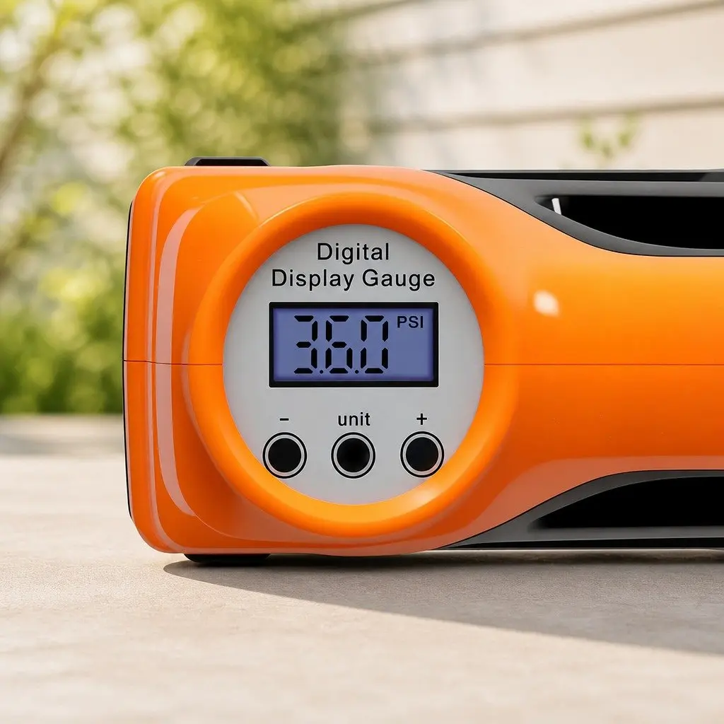 12V Digital Car Tyre Inflator 150PSI Portable Air Pump with LED Light and LCD Display
