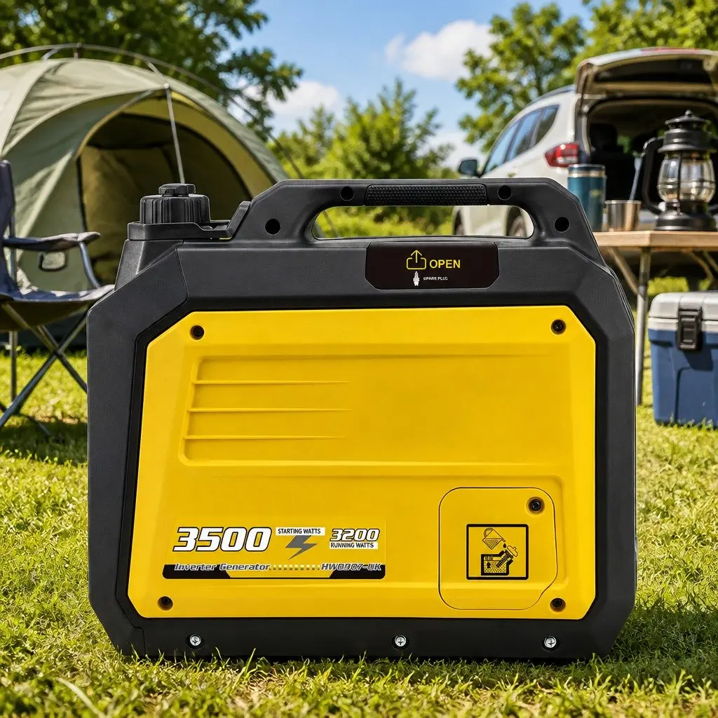 Portable Petrol Inverter Generator 3500W Peak Power Pure Sine Wave Quiet Compact