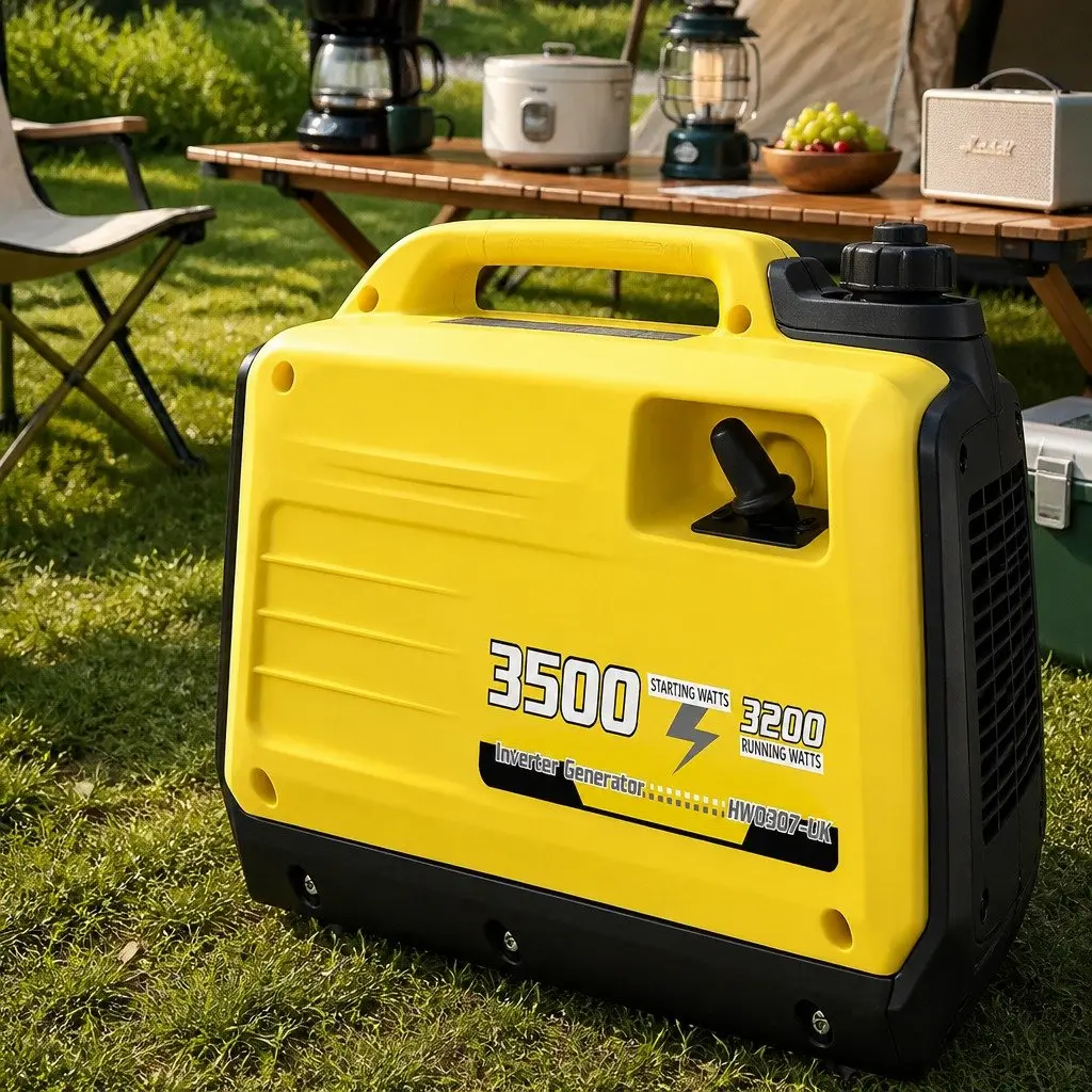 Portable Petrol Inverter Generator 3500W Peak Power Pure Sine Wave Quiet Compact