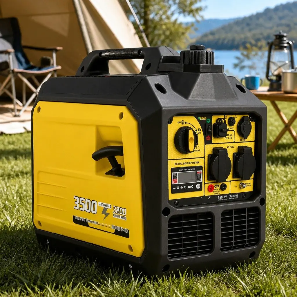 Portable Petrol Inverter Generator 3500W Peak Power Pure Sine Wave Quiet Compact