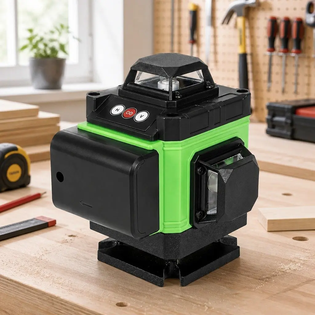 16 Line Green Laser Level Self Leveling 360° Rotary Tool with Adjustable Tripod