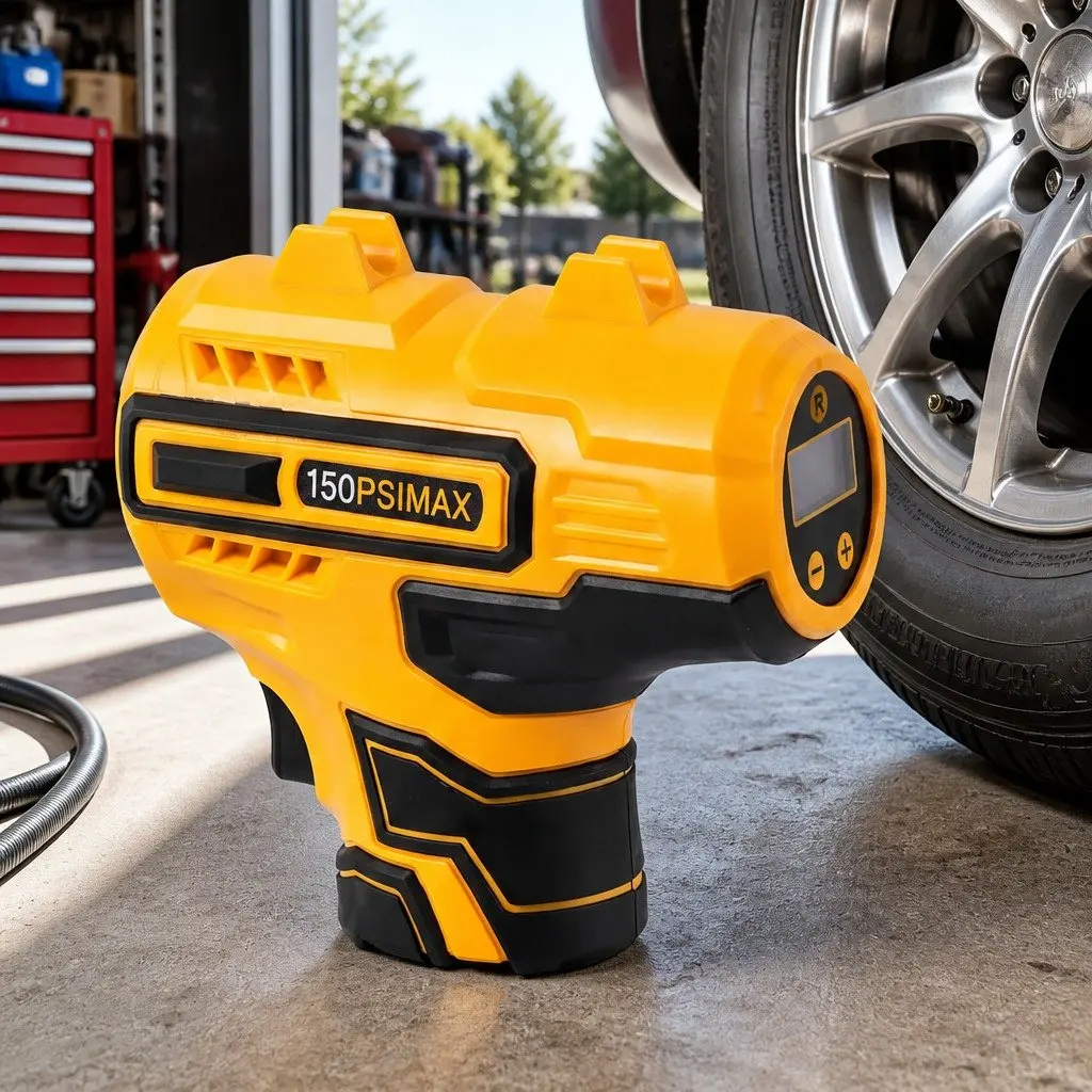 Cordless Tyre Inflator Handheld Digital LCD Portable 20L/Min