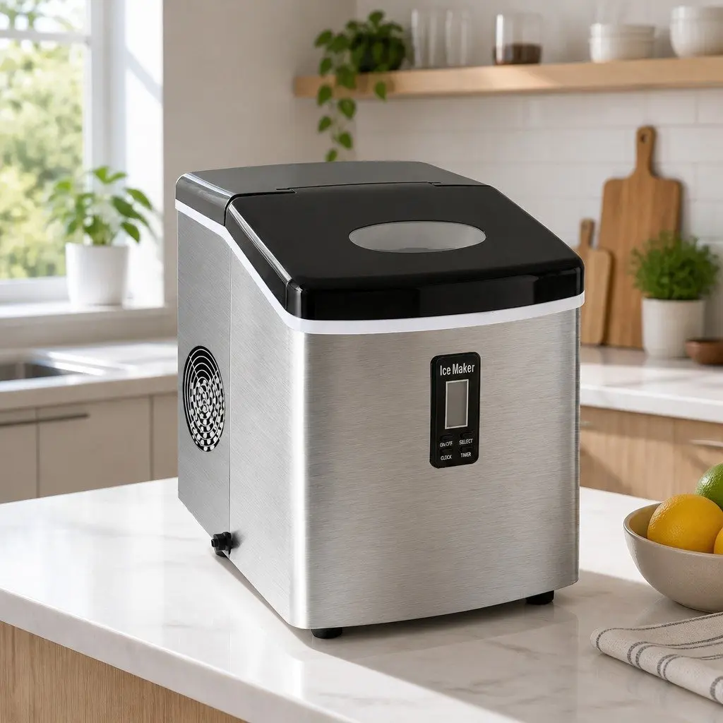 15kg Silver Ice Maker