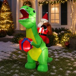 Your 1.75M Dinosaur Inflatable: Festive and Friendly Design