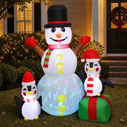 Friendly Inflatable Christmas Snowman 1.8M for Your Yard