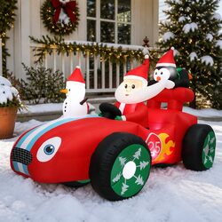 Charming 2.4M Inflatable Santa Sleigh for You