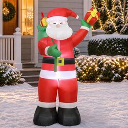 Friendly 2.4M Inflatable Santa for Your Holiday Decor Needs