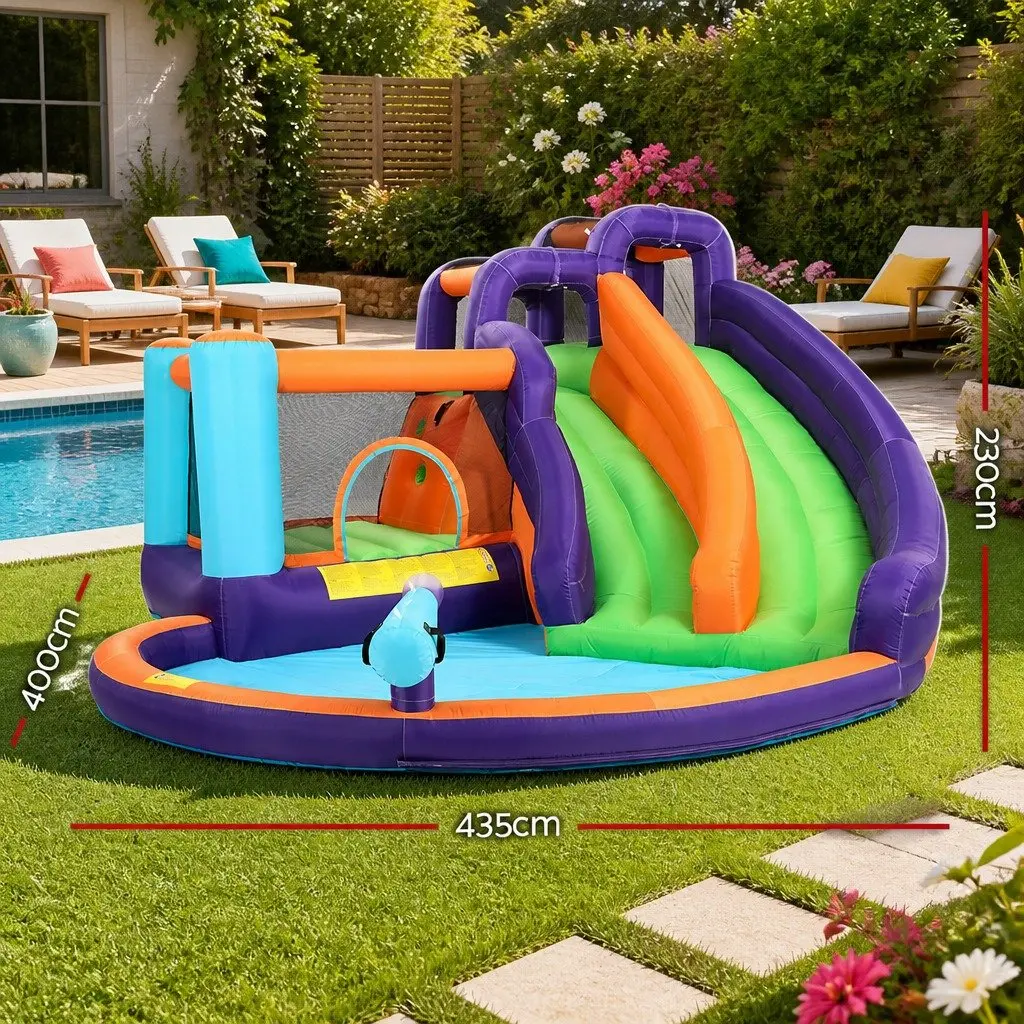 Inflatable Water Slide Double Slide 430cm Outdoor Play Toy