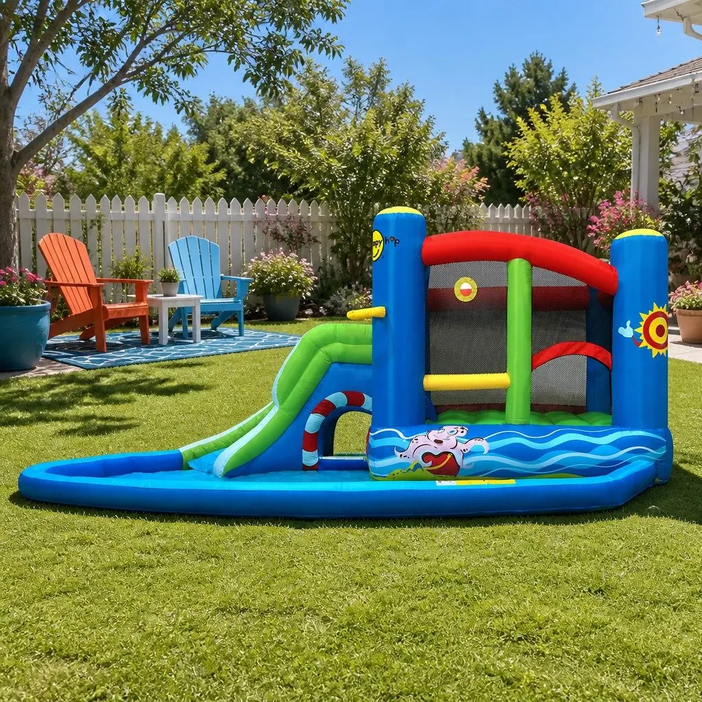 Inflatable Water Slide Bouncer Castle Jumping Toy Kids Outdoor Pool Water Park