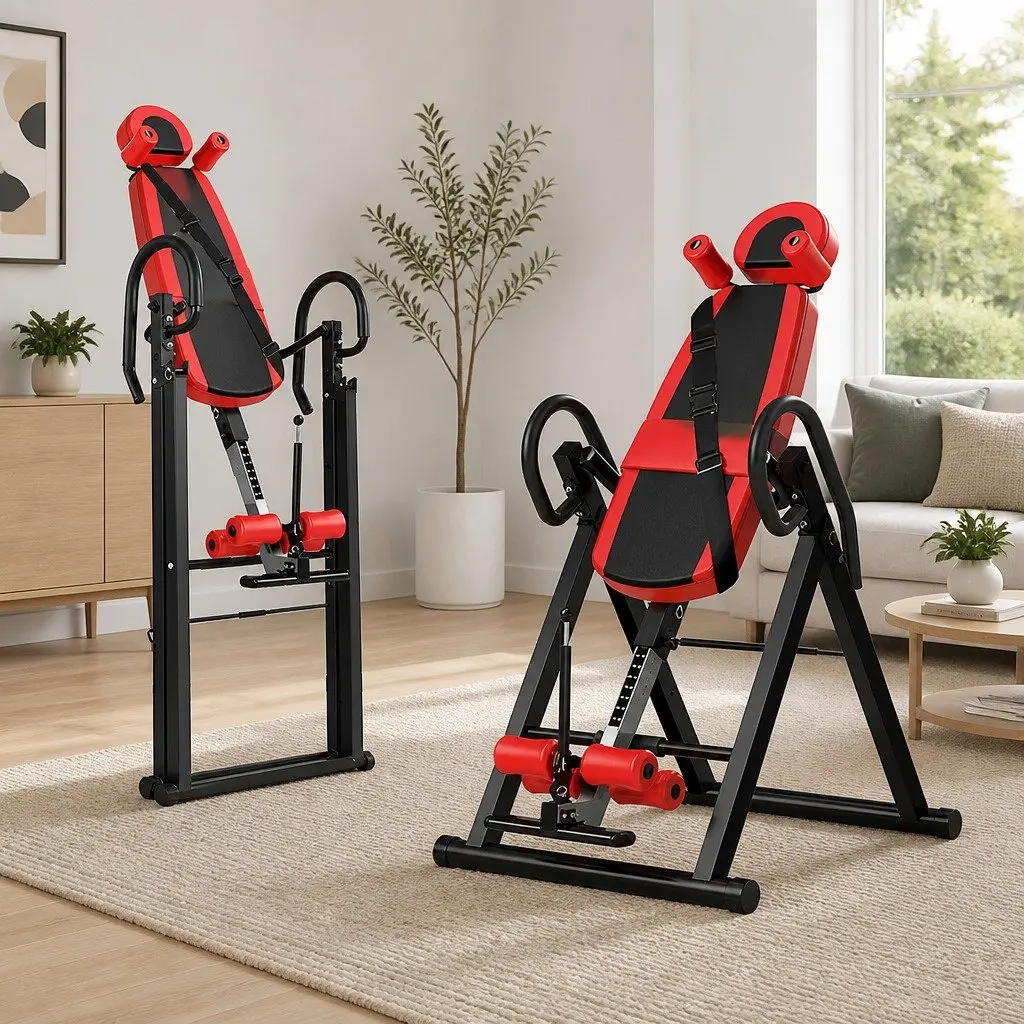Inversion Table Foldable Adjustable 180 Degree Back Stretcher for Home Gym