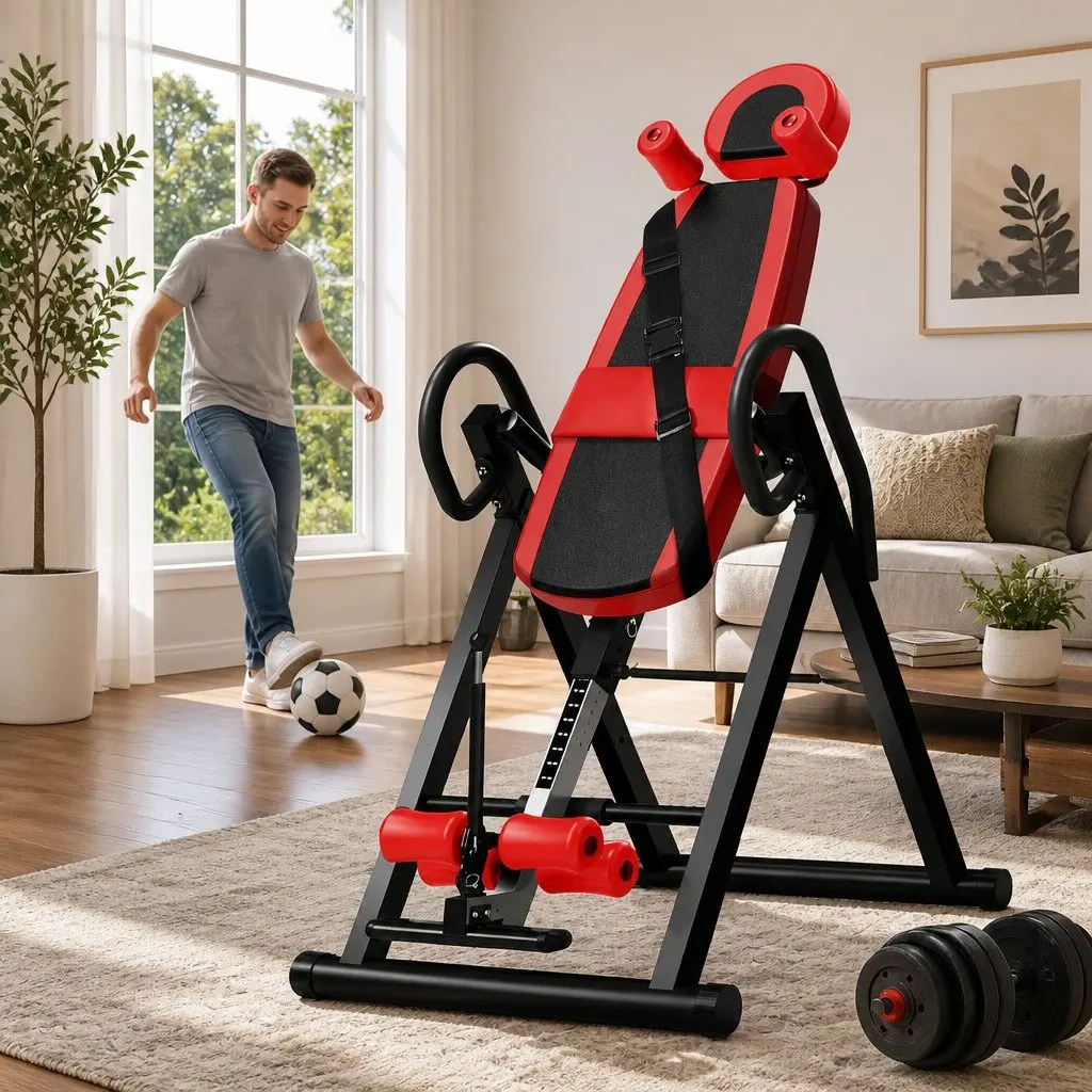 Inversion Table Foldable Adjustable 180 Degree Back Stretcher for Home Gym