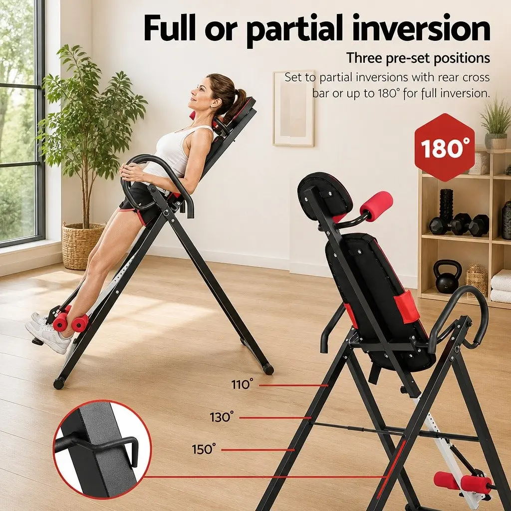 Inversion Table Gravity Exercise Stretcher Back Decompression Home Gym Foldable