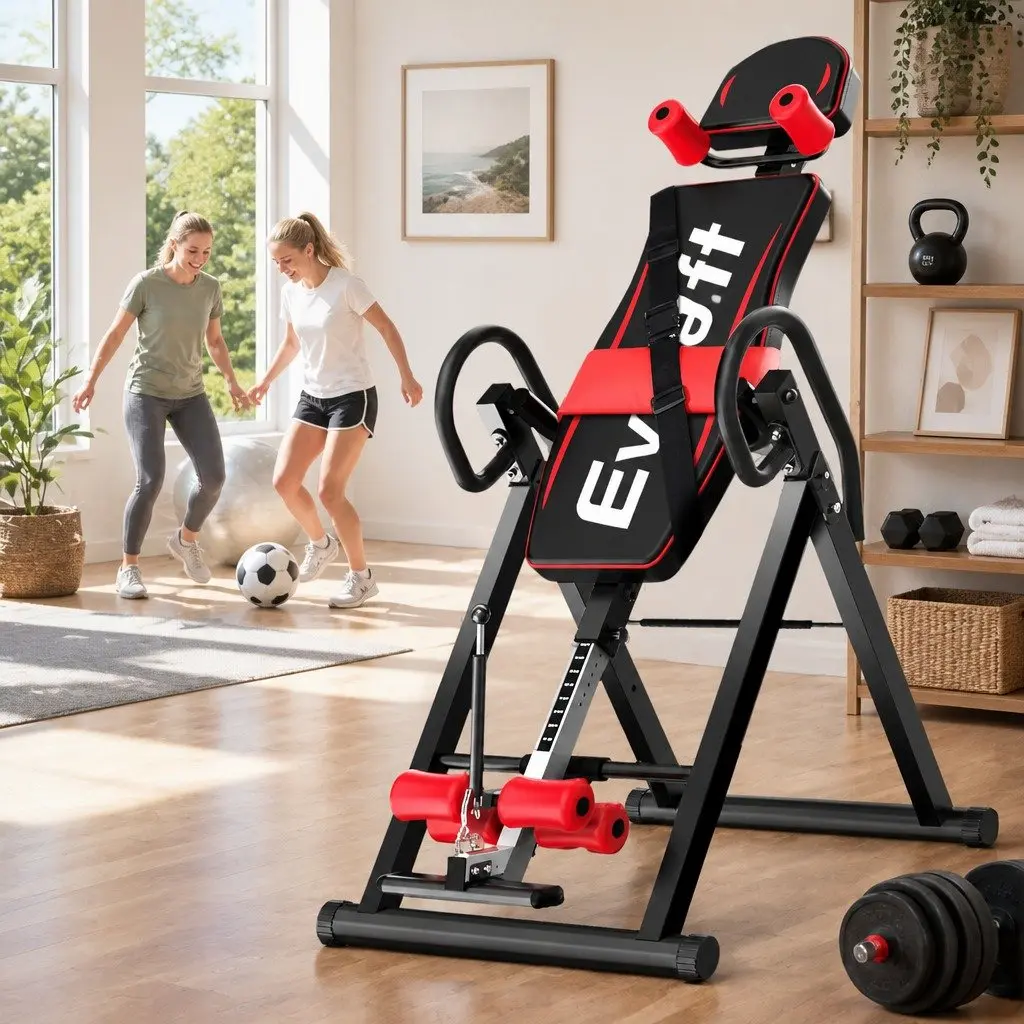 Inversion Table Gravity Exercise Stretcher Back Decompression Home Gym Foldable