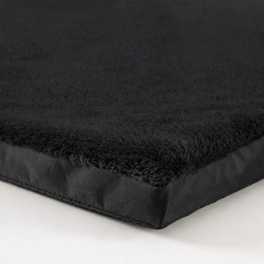 Orthopedic Medium Black Foldable Pet Bed Portable Washable Cover