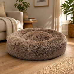 Your Pet’s Cozy Brown Donut Bed