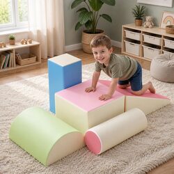 Kids Foam Climbing Blocks 5-Piece Activity Set