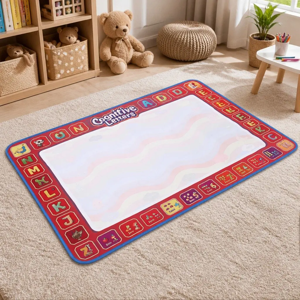 Kids Water Doodle Mat Reusable Non-Toxic 150cm x 110cm Foldable Portable