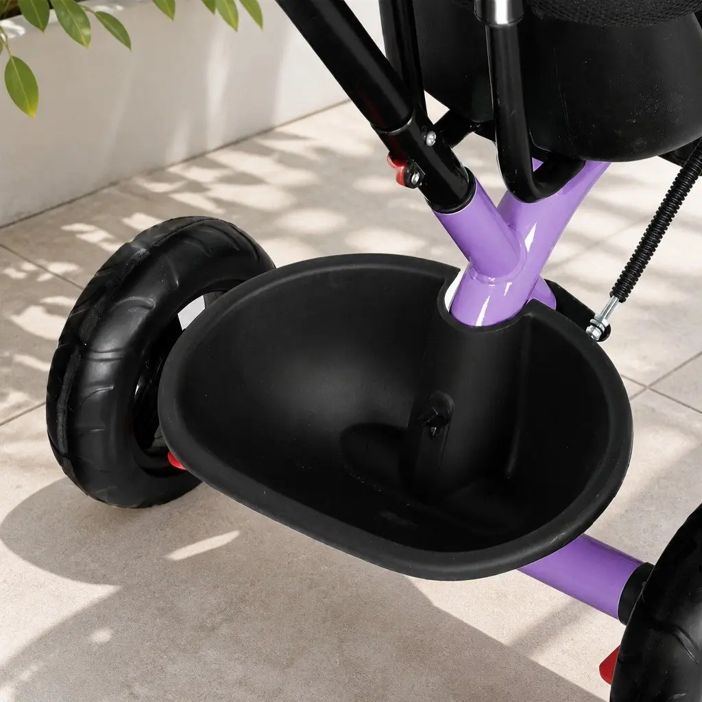 Kids Tricycle Adjustable Handlebar 48cm x 80cm x 90cm