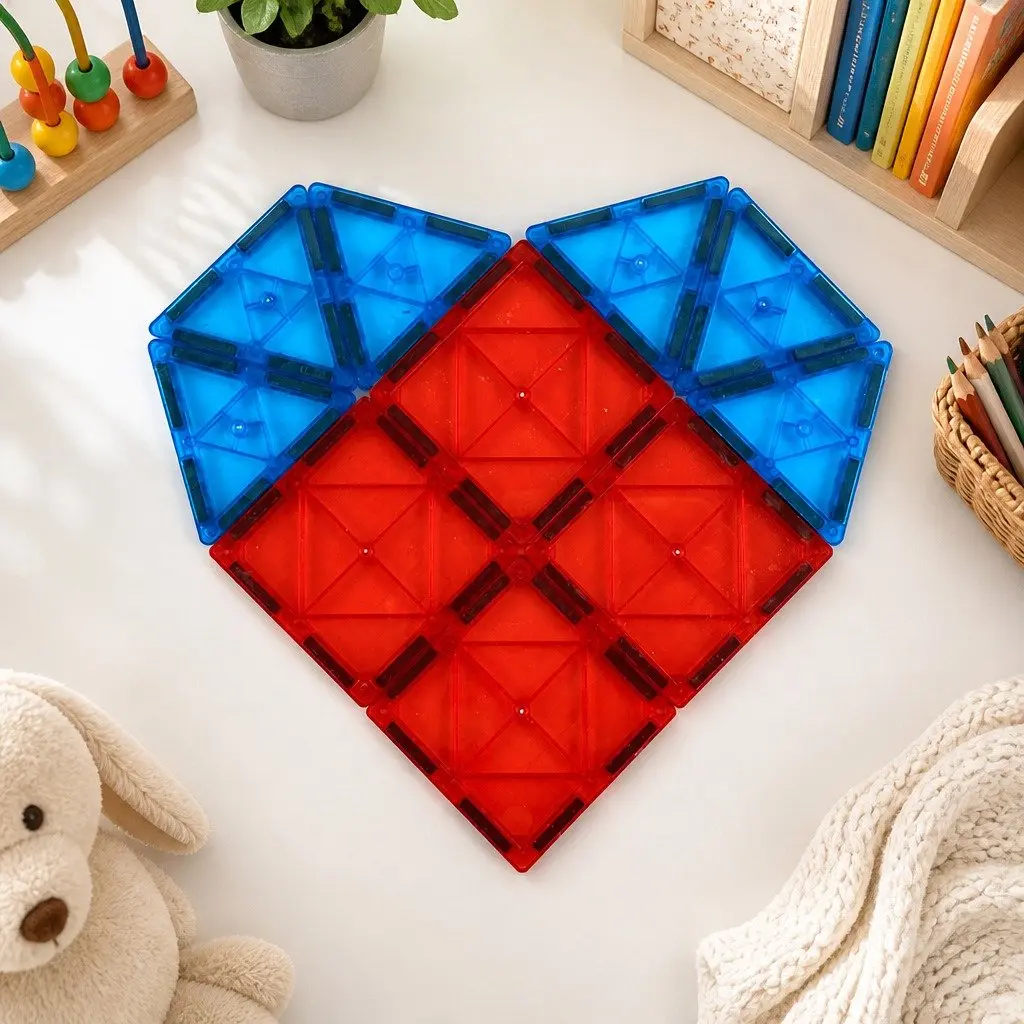 Magnetic Tiles Building Blocks Set Educational Creative Play 60 Pieces