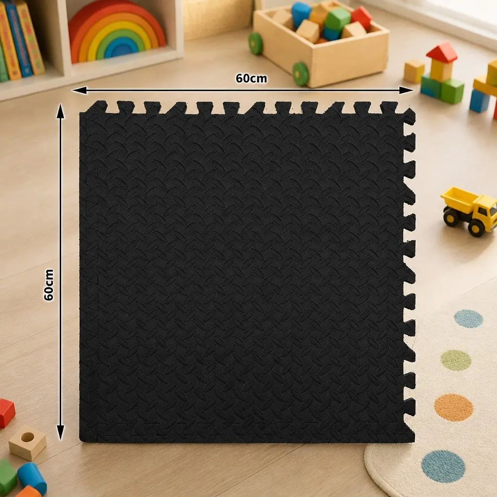 Kids EVA Foam Play Mat Interlocking Soft Puzzle 60cm Squares