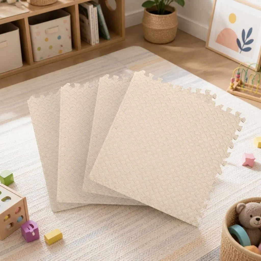 EVA Foam Play Mat Kids Soft Interlocking Floor Tiles Activity Mat Playroom