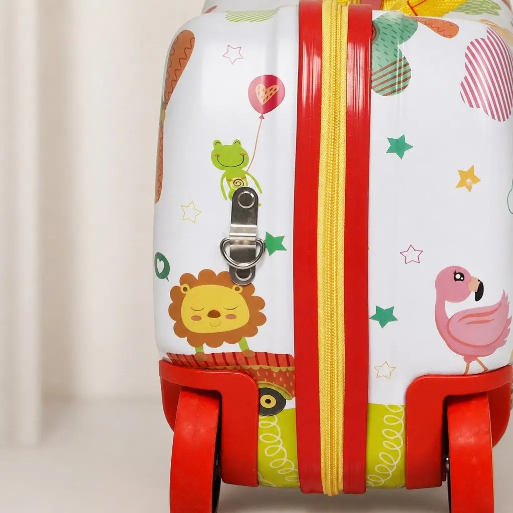 Kids Ride On Suitcase Multi-coloured 47cm x 23.5cm x 31cm