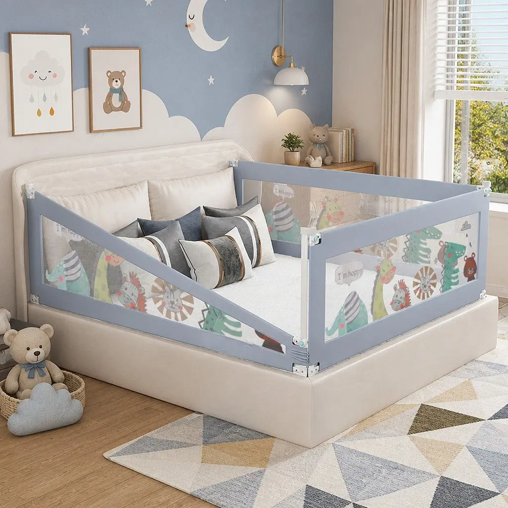 Baby Safety Bed Rail Guard Adjustable Height Large Bedside Protection