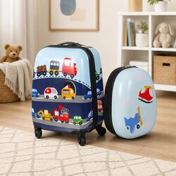 Kids Luggage Set 16 13 2 Piece Travel Suitcase Backpack Carry On Wheels