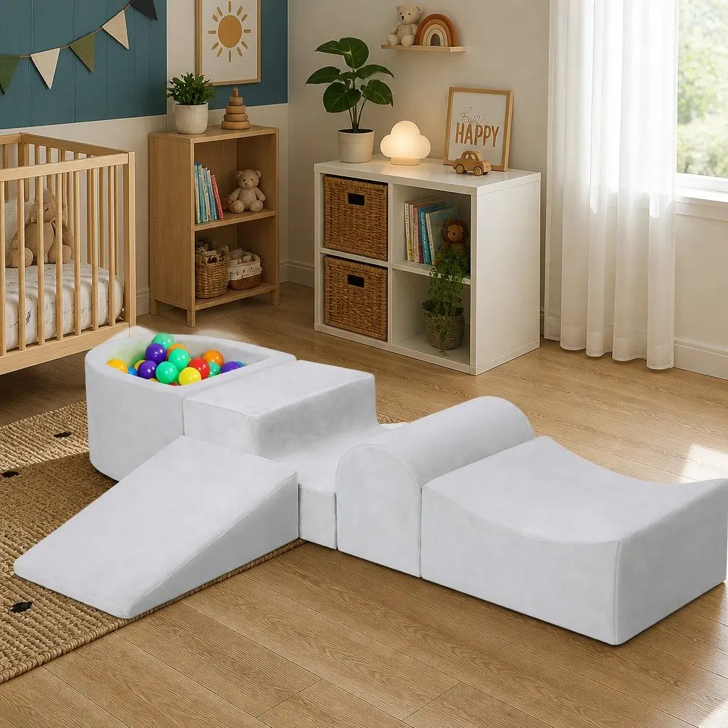 Foam Play Set Ball Pit Soft Indoor Playground Activity Blocks