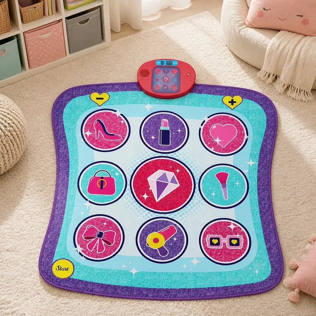 Kids Dance Mat Educational Foldable Portable 93cm x 89cm