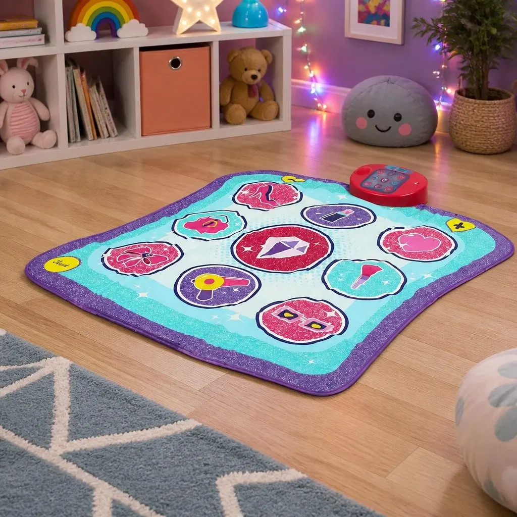 Kids Dance Mat Educational Foldable Portable 93cm x 89cm