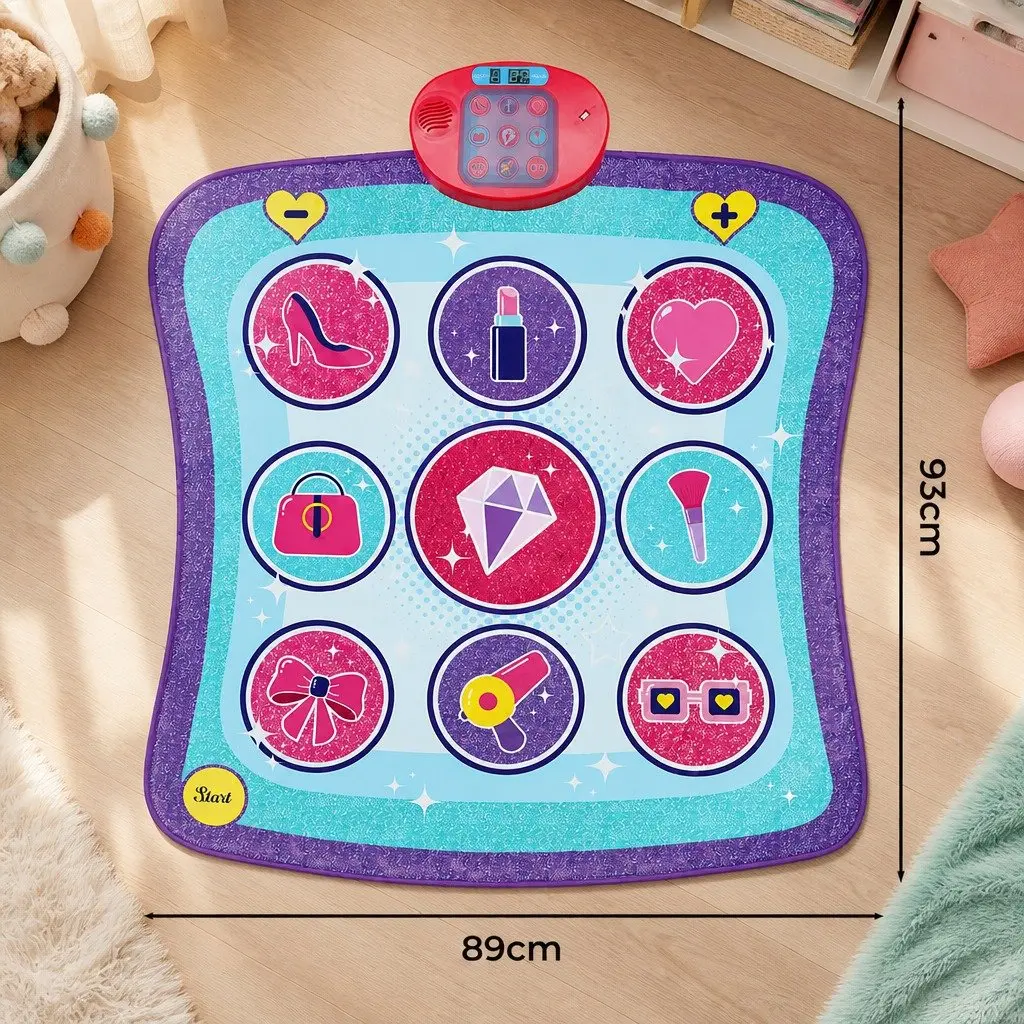 Kids Dance Mat Educational Foldable Portable 93cm x 89cm