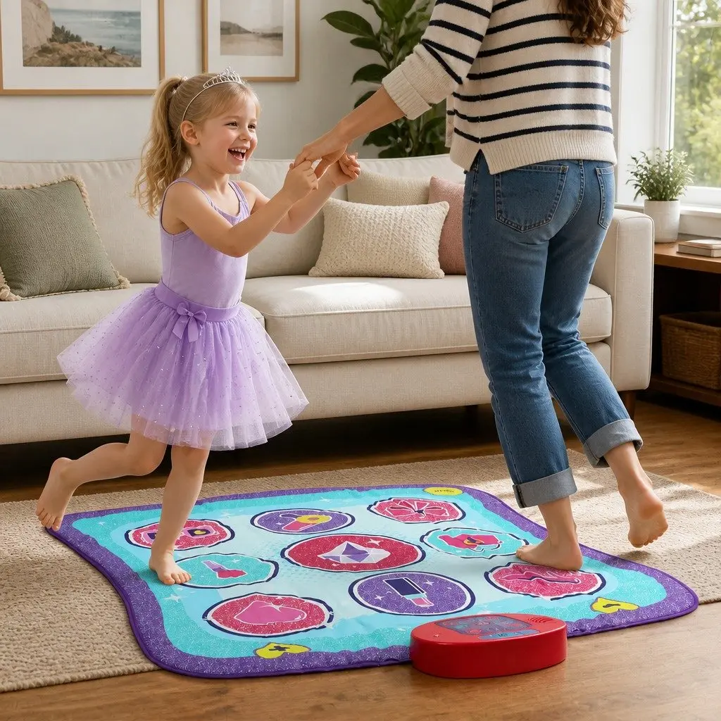Kids Dance Mat Educational Foldable Portable 93cm x 89cm