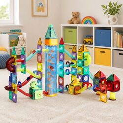 Magnetic Dinosaur Building Blocks Set for Creative Kids