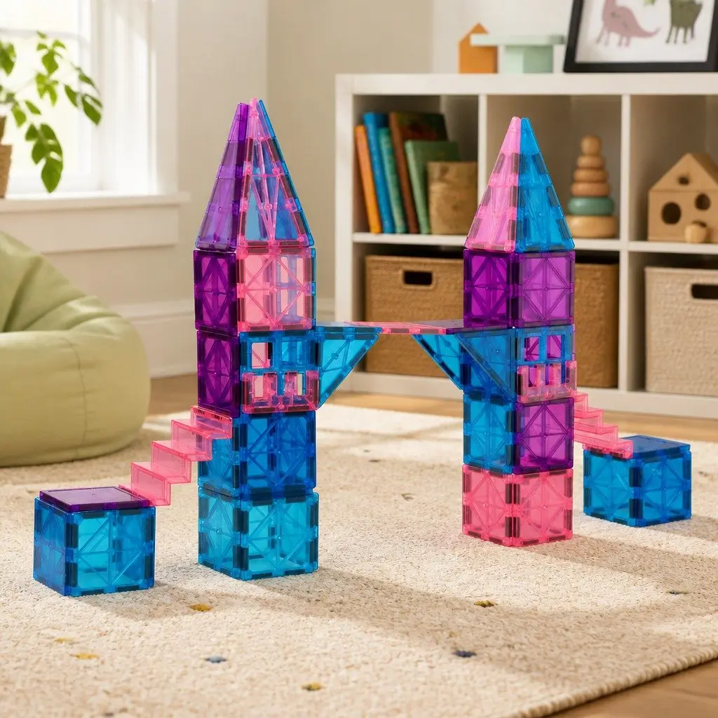 Magnetic Tiles Building Blocks Frozen-Themed 120 Piece