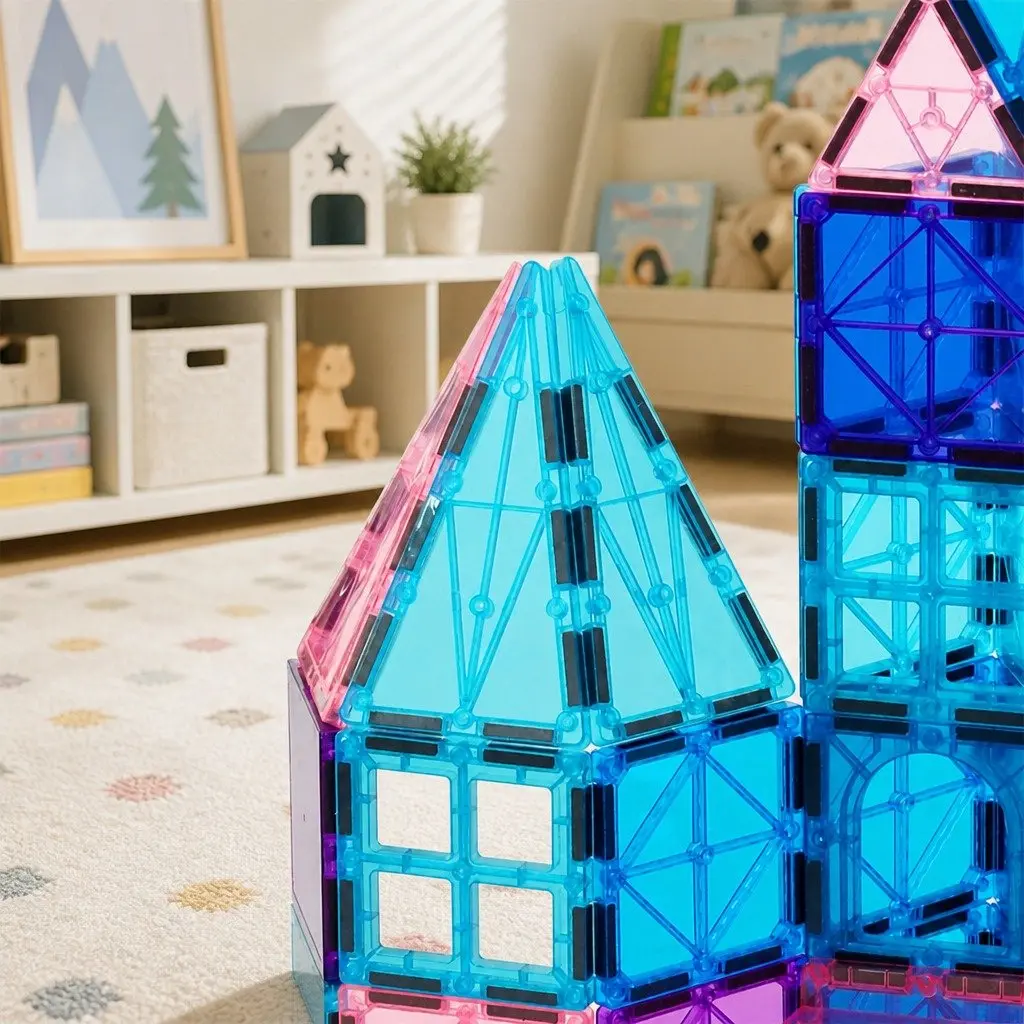 Magnetic Tiles Building Blocks Frozen-Themed 120 Piece