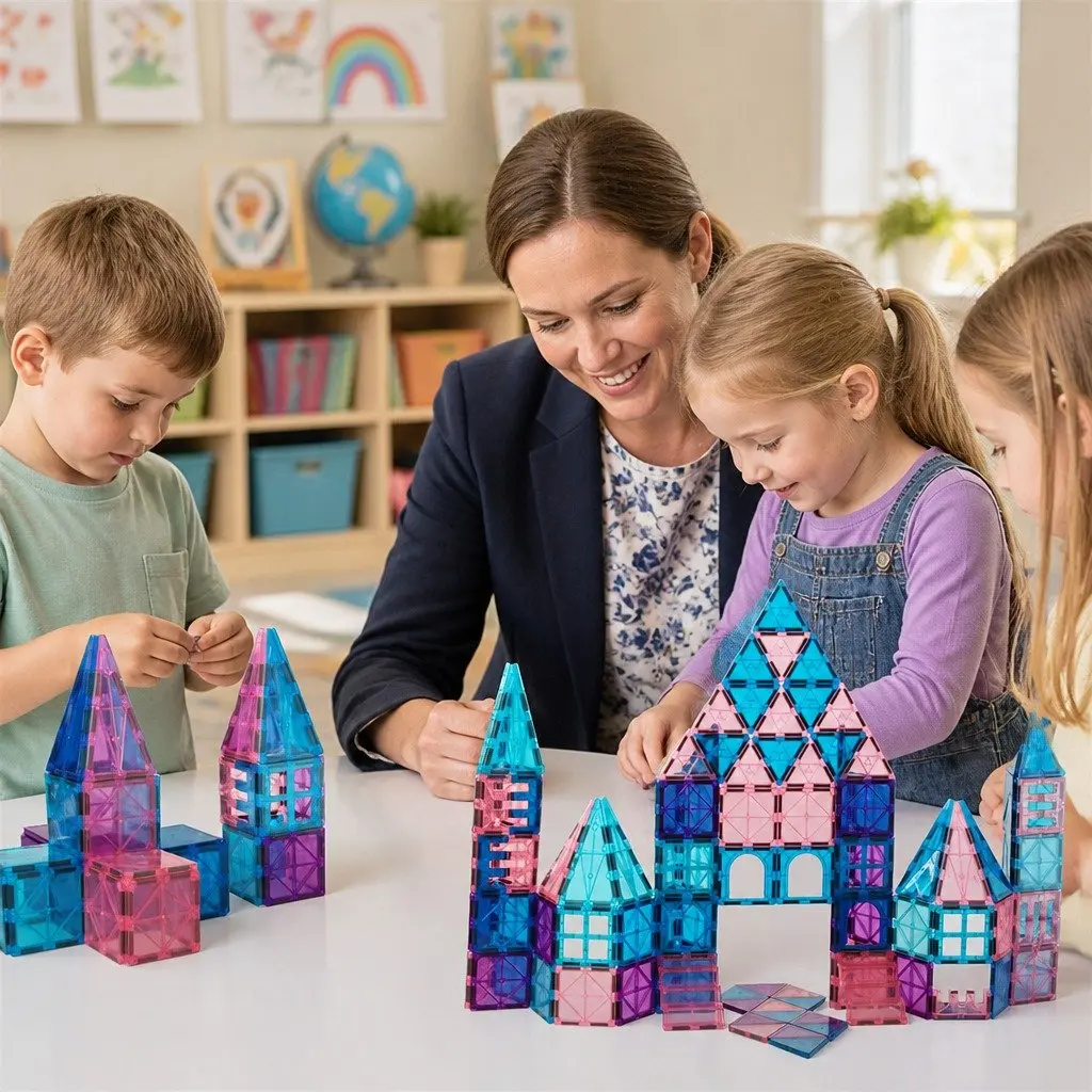 Magnetic Tiles Building Blocks Frozen-Themed 120 Piece