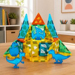 Engage Your Kids with Dinosaur Themed Magnetic Tiles