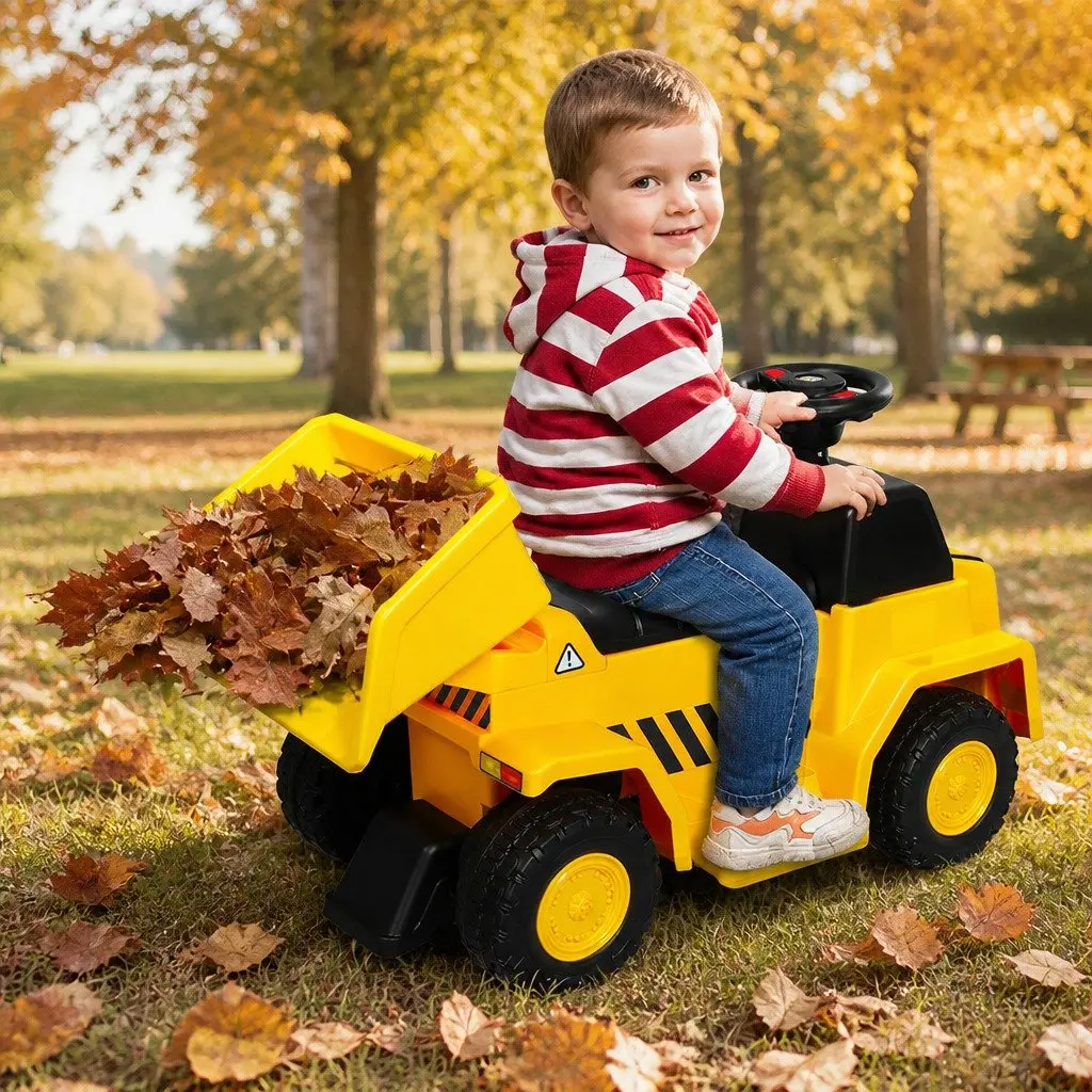 Kids Ride On Dump Truck Excavator Scoop Bucket Toy Vehicle Sand Play Indoor