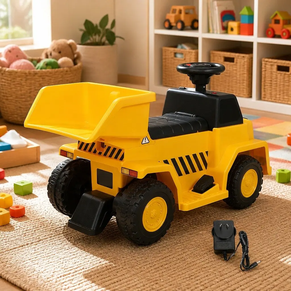 Kids Ride On Dump Truck Excavator Scoop Bucket Toy Vehicle Sand Play Indoor
