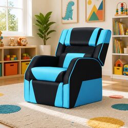 Your Child Will Love This Black PU Leather Recliner