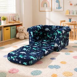 Your Child's Navy Blue 1 Seater Sofa for Relaxation